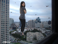 giantess collage city helicopter skyscraper kim_kardashian
