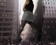 giantess collage destruction skirt crowds between_buildings behind_view street_view giulio_10