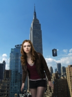 breasts giantess collage city mega brunette shorts skyscraper sky jacket new_york_city karen_gillan empire_state_building doctor_who tardis gts47 amy_ponds