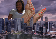 collage city mega toes barefoot water soles skyscraper sky pedicure mick_78 looking_at_viewer