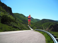 giantess collage landscape cleavage wonderslug running mountains highway sneakers jordan_carver