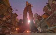 giantess city destruction buildings helicopter boots foot_crush jets jill_valentine point_of_view from_below digital_render nemesis gensamus