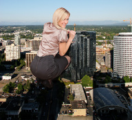 giantess collage city blonde buildings smiling wonderslug seattle kneeling secretary looking_at_viewer summer administrative_professional unknown_last_name