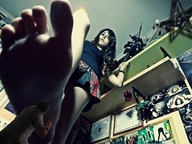 collage toes barefoot low_angle shrunken_men sole shrunken_man looking_down point_of_view raised_foot looking_at_victim imminent_crush rice777