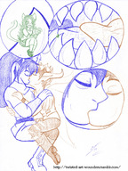 drawing micro color small_woman giants homestuck twisted_persona meulin_leijon rufioh_nitram horuss_zahhak