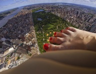 collage city mega barefoot park skyscraper pedicure giantess_feet eci999