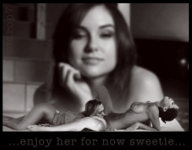 collage monochrome long_hair couple lesbians animation