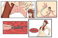 insertion nude pussy small_man furry blushing masturbation tail comic color butt finger brunette anal jj-psychotic