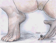 drawing giantess color water nikko see_through picked_up