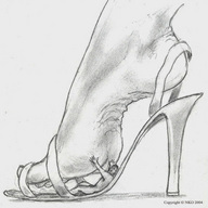 drawing monochrome barefoot in_shoe shrunken_man nikko imminent_crush