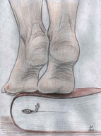 drawing giantess barefoot trapped nikko no_background book_crush