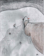 blood foot_crush pencil_drawing nikko crowds white_shoes