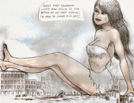 giantess city color destruction barefoot buildings blood story gore sitting vehicles english pencil_drawing nikko ripped_clothing legs_crossed stuck_to_foot