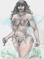 drawing giantess color long_hair handheld nipping nikko trees human_clothing