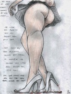 drawing crush high_heels blood story gore nikko no_background violence