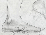 drawing giantess crush feet monochrome barefoot blood nikko violence