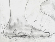 drawing giantess crush monochrome barefoot blood explosion nikko no_background