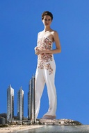 collage mega beach ocean buildings low_angle skyscraper sky looking_at_viewer gts47 shailene_woodley