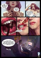 vore comic long_hair story lips hard_vore giantessfan