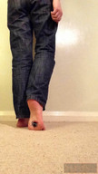 crush collage nude jeans blood unaware shrunken_woman carpet indoors under_foot midyin