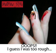 crush collage finger blood story shrunken_men shrunken_man english manicure midyin midyin_slag