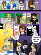 drawing nude blonde comic color handheld brunette cheerleader shrunken_woman doll captured teddy_bear herretik