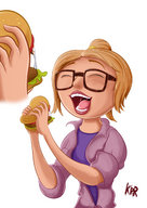 drawing giantess vore small_man color unaware food cloudy_with_a_chance_of_meatballs kisparlius