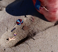 giantess crush beach barefoot foot_print stuck_to_sole digital_render flagg3d