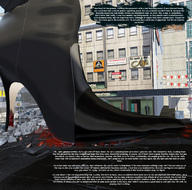 giantess crush mega comic high_heels blood story celebrity foot_crush cruel liz redfiredog digital_render