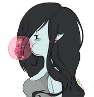 breasts drawing color shrunken_woman adventure_time marceline princess_bubblegum looking_at_tiny puns politos_burritos politosburritos cartoon_network