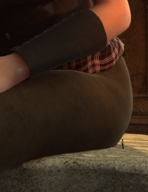 butt shrunken_men unaware shrunken_man indoors digital_render