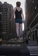 giantess collage city butt destruction short_hair legs shorts walking foot_print people vehicles emma_watson vehicle_crush ps3_has_no_games analternateusername