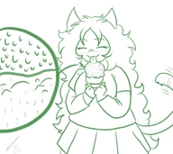 drawing micro vore blushing color licking skirt ice_cream shrunken_people homestuck twisted_persona meulin_leijon