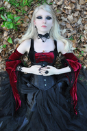 breasts collage blonde dress shrunken_woman corset closed_eyes tinygirl1234 between_breasts