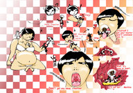 drawing giantess vore color handheld story heart open_mouth magic swallowed inside_stomach dialogue creation