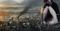 giantess collage mega destruction barefoot red_hair burning redheaad shelle-chii
