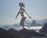 collage mega swimsuit ocean wet wonderslug sunglasses mountains wading rio_de_janeiro lydia_bright