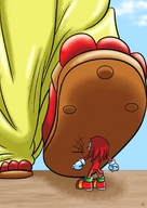 furry toes dress sandals foot_crush knuckles echidna imminent_crush viraljp lara-le