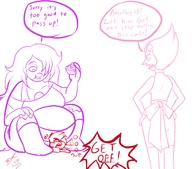 drawing monochrome bbw twisted_persona pearl steven_universe amethyst