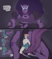 breasts drawing giantess color tongue licking pearl steven_universe sugilite cartoon_network