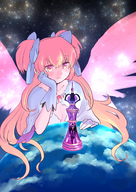 giantess giga wings manga mega blonde anime multiple_sizes trapped