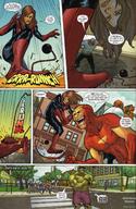 drawing giantess mega comic brunette avengers outdoors giant_girl hulk janet_van_dyne comic_books marvel_comics luke_cage absorbing_man