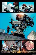 drawing gentle giantess mega blonde comic long_hair brunette costume spider-man marvel_comics captain_marvel carol_danvers
