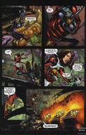 breasts drawing giantess mega comic color long_hair handheld brunette explosion bodysuit doom_patrol dialogue throwing dc_comics elasti-girl robotman negative_man rita_farr