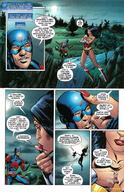 ryan_choi drawing comic black_hair color long_hair shrunken_man outdoors wonder_woman belt leotard atom superheroes dc_comics the_atom
