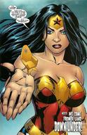 breasts drawing comic black_hair color long_hair armor handheld comic_book chair outdoors wonder_woman earrings leotard tiara dc_comics