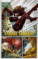 breasts drawing giantess mega comic butt destruction brunette costume doom_patrol jumpsuit dc_comics elasti-girl robotman rita_farr