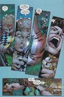 drawing giantess mega comic color long_hair blood brunette red_hair boots rain doom_patrol knife dc_comics elasti-girl secret_six ragdoll robotman knockout rita_farr catman