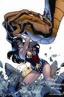 drawing mega black_hair color long_hair giganta wonder_woman leotard bracelet tiara dc_comics
