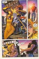 drawing giantess city mega blonde color long_hair giganta red_hair outdoors wonder_woman belt jumpsuit dialogue lasso body_suit dc_comics superboy wonder_girl human_jewelry cassie_sandsmark